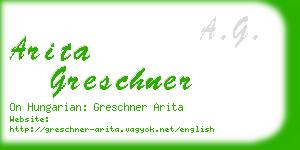 arita greschner business card